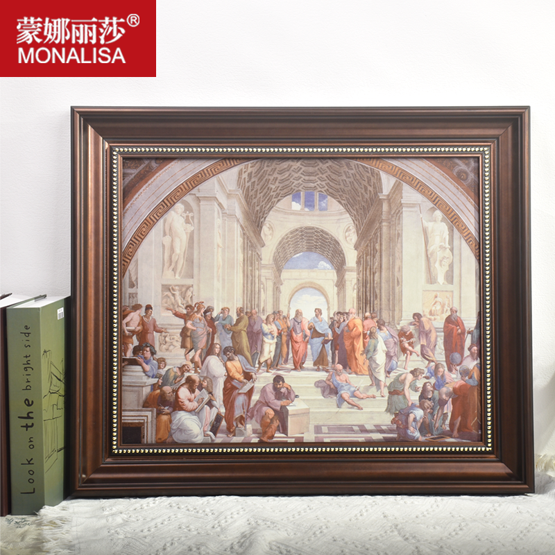 蒙娜丽莎正方形油画外框定制尺寸