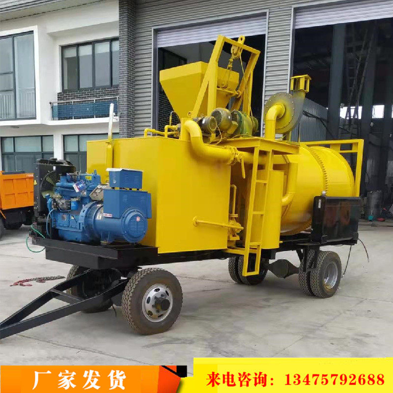 沥青拌合机 小型自动搅拌机车 载轮式移动混凝土搅拌站拌和机