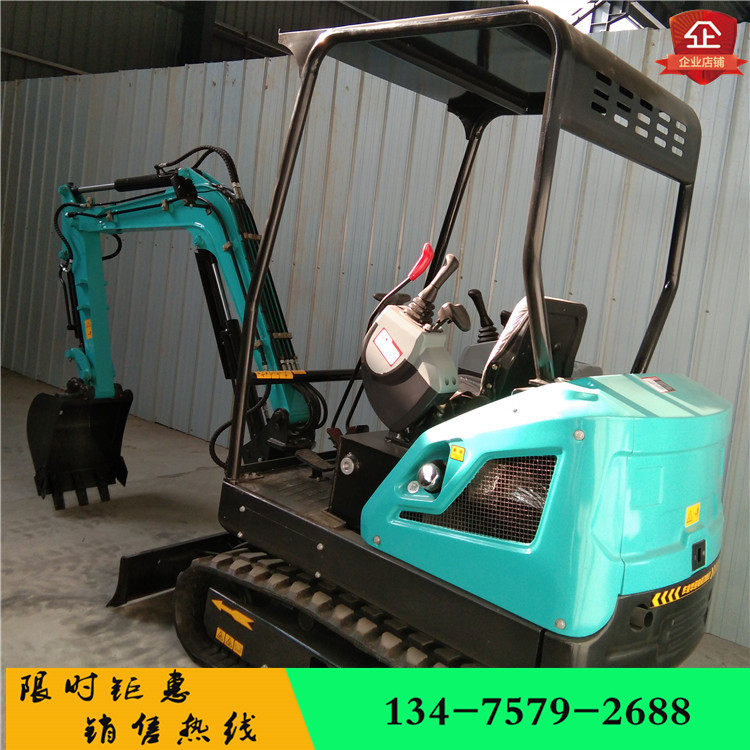 08型挖掘机小型迷你家用农用果园绿化工地小钩机小挖土机推土机厂