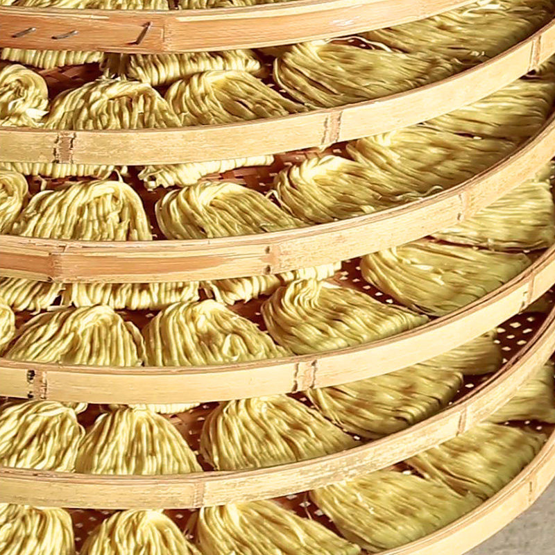 章溪小娘宁波樟村切面网红碱水面条炒面章水特产盘面礼盒装480g*3