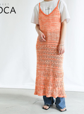 SELECTMOCA人鱼显瘦复古镂空吊带连衣裙经典设计感上衣日本直邮