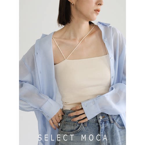 MOCA吊带设计日系时尚百搭背心