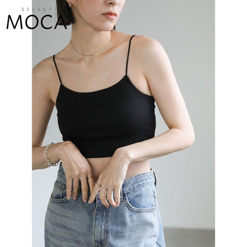 SELECT MOCA 基础款短款吊带背心带罩杯细肩带女日本直邮20001374
