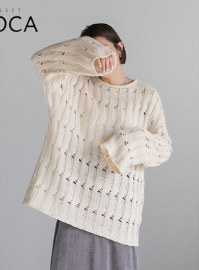 SELECTMOCA 镂空设计日系时尚百搭长袖针织日本直邮20001209