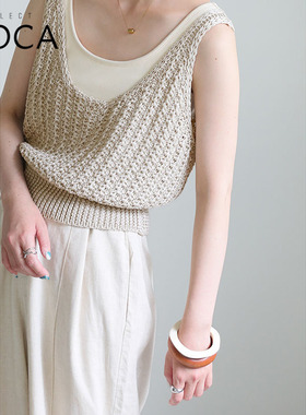 SELECTMOCA针织外搭镂空背心装饰性独特休闲款女日本直邮10009846