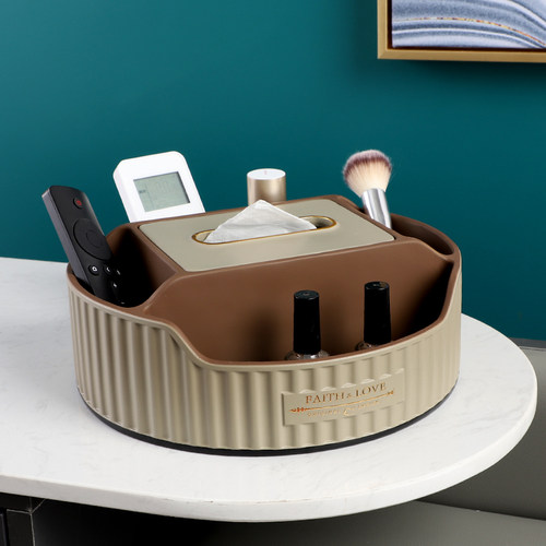 美式奢高档茶几收纳多功能纸巾盒