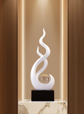 现代简约轻奢风生水起高级感摆件客厅办公室前台酒柜电视柜装饰品