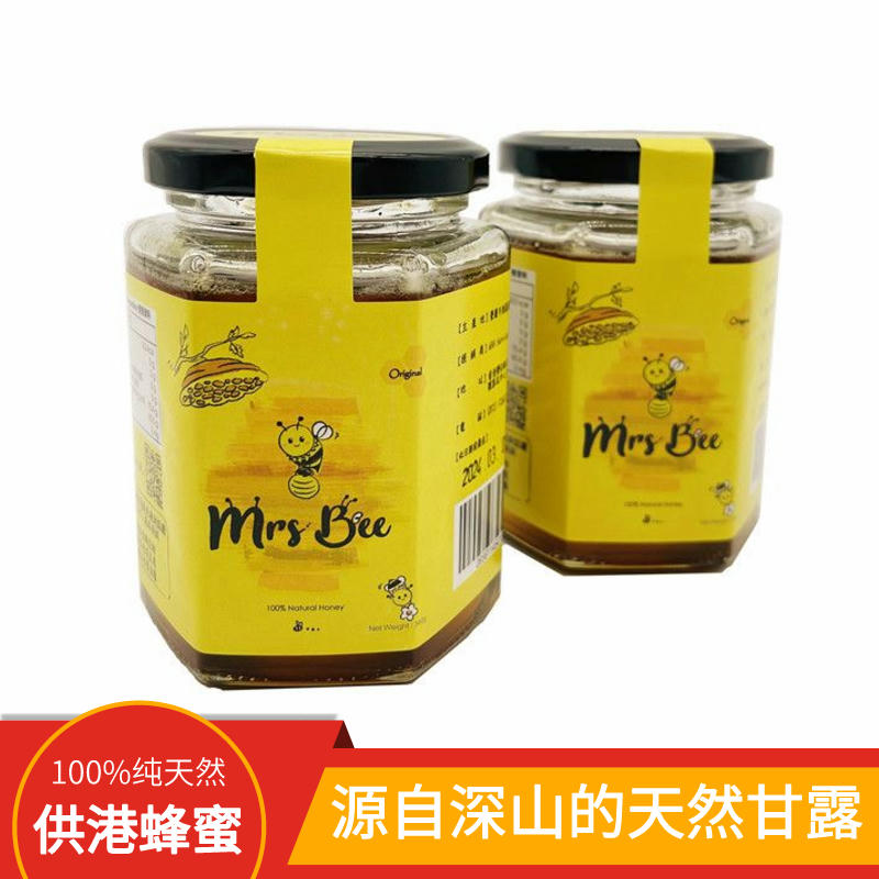 Mrs Bee 供港蜂蜜升平村蜜糖OEM订制农家土蜂蜜供港百花蜜340g