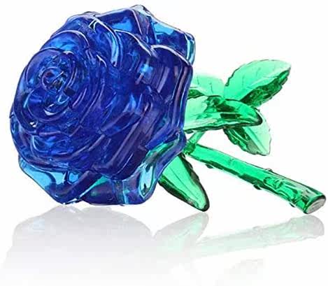 nerlmiay original 3d crystal puzzle rose flower creative gif