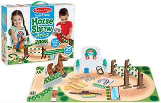 Melissa & Doug Train & Jump Horse Show Play Set