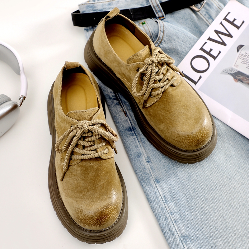 2025新款低帮工装鞋男款英伦风