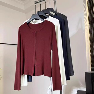 可机洗 完美小开衫 长48 秋冬新款 WS618 开衫 老板娘美林