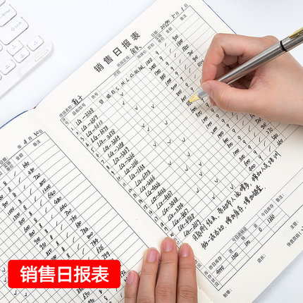 B5营业日报表服装店记录本销货商品销售日报表明细表售货单清单本记账出货单本财会用品日销货登记本销售表