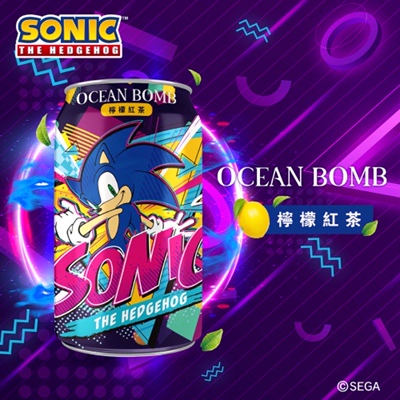 必须收藏！音速索尼克OCEAN BOMB柠檬红茶 三瓶组合装限定系列