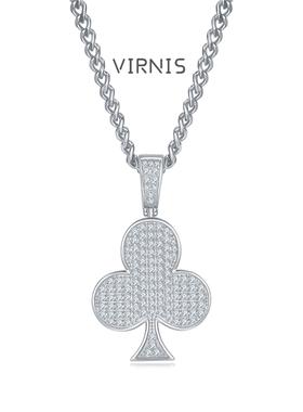 臻致 925银轻奢小众设计感简约扑克项链