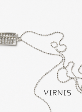 臻致S925银轻奢小众设计感时尚招财算盘珠项链