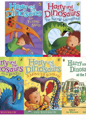 【正版书籍】英文原版 Harry and the Dinosaurs 套装5册 哈利与恐龙