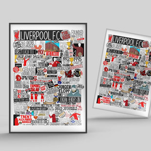 利物浦足球俱乐部球迷海报 英超球队文化Liverpool F.C装饰画挂画