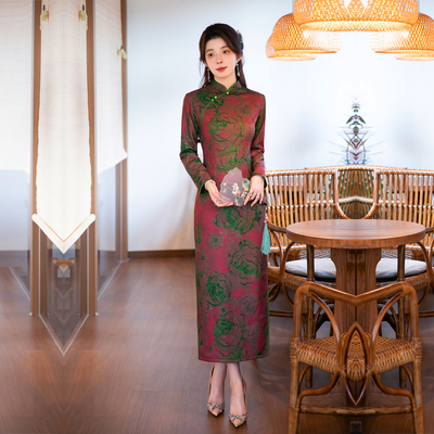 老上海旗袍加厚加绒保暖冬装国风