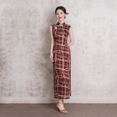 无袖 民国风 改良连衣裙气质年轻款 旗袍长款 高级感中年女妈妈新中式