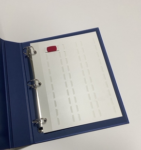 样本针织色卡三排面料小样插卡纱线本子600色布料样本册活页收纳