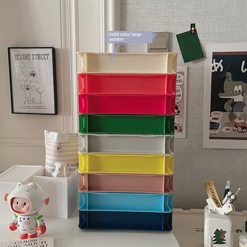 in工业风格桌面可堆叠收纳盒杂项化妆品组织盒大容量卧室收纳篮