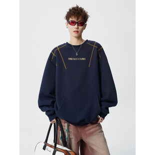 GBOY studio兔先森GOODBAI白敬亭范丞丞同款大码休闲刺绣字母卫衣