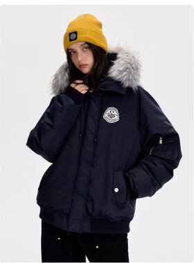 GBOY studio物空宋松悟空有货港味潮人馆SHIJOIN连帽毛领棉衣外套