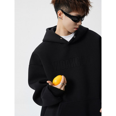 GBOY studio悟空有货GOODBAI白敬亭nans男装pso加绒连帽卫衣外套