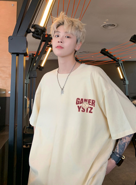 GBOY studio徐洛淇工作室nans男装Anniehall纯棉新款印花短袖T恤