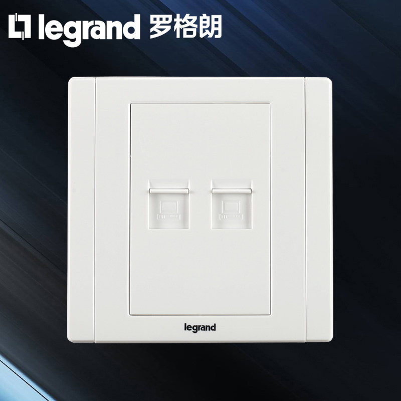 tcl罗格朗双口电脑插座二位网络网线接口插口2孔网口面板86型家用,电子/电工,电脑插座,淘宝优惠券,粉丝福利购,淘宝优惠卷