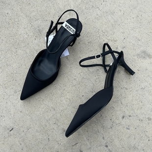 尖头细跟浅口女鞋 西班牙潮牌外贸2025年夏季 女包头凉鞋 高跟鞋 新款