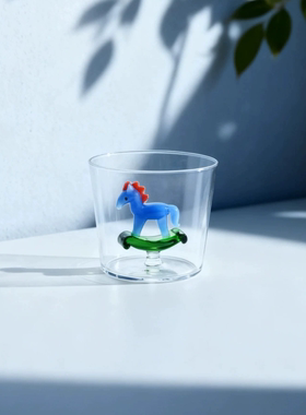 ichendorf  胡桃夹子系列 马年杯子 手工玻璃水杯童趣饮料杯水杯