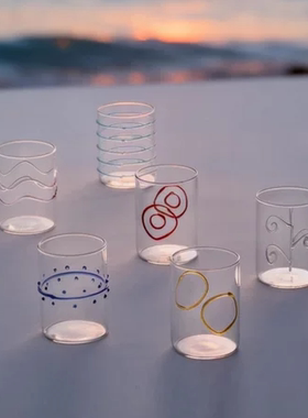 ichendorf 线条系列 意大利手六件套玻璃杯水杯啤酒300ml