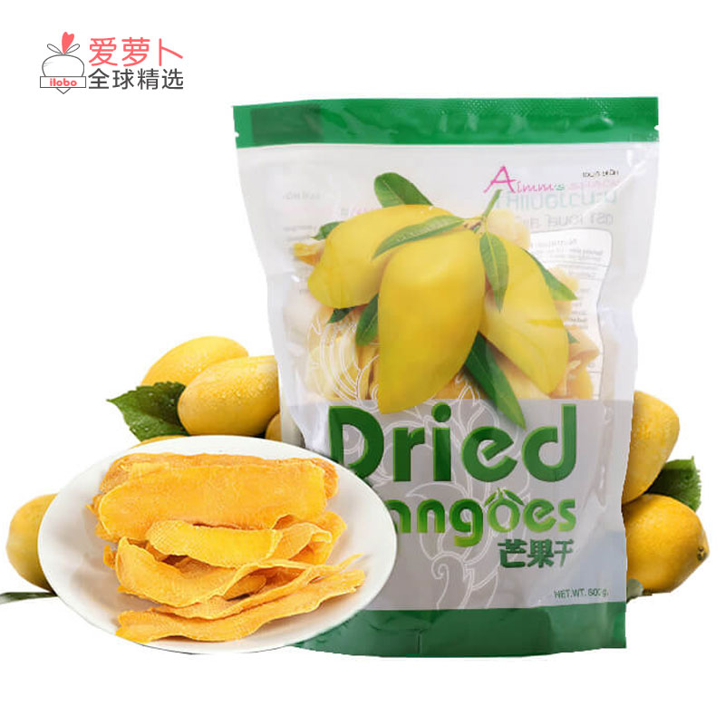 泰国Aimm's Snack天然象牙芒果干Dried Mangoes休闲零食小吃800g-封面