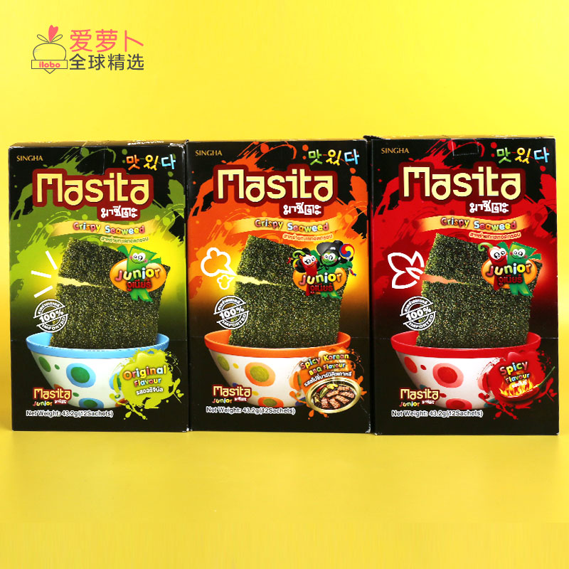 玛喜泰Masita韩式辣烧烤味脆海苔