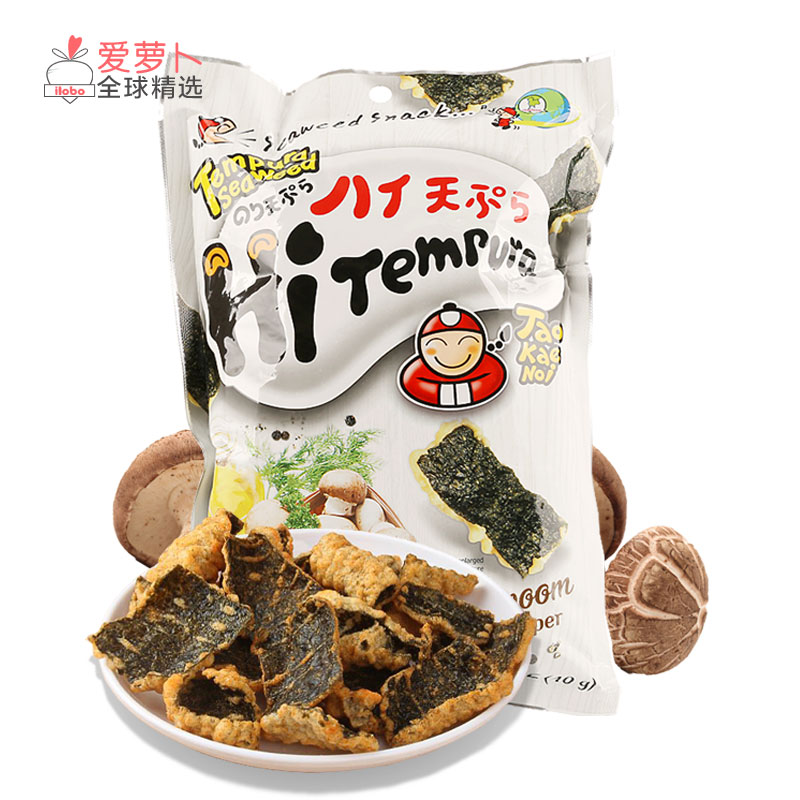 TaoKaeNoi泰国小老板天妇罗香脆海苔片黑椒香菇口味40g