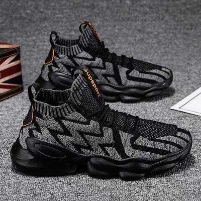 莆田椰子男鞋春季2025新款旅游运动袜子鞋男款厚底休闲 增高老爹