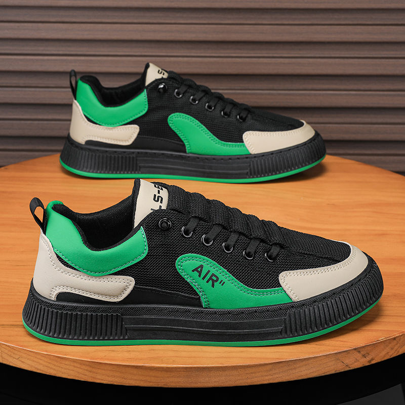 男鞋2024春秋网红新款透气一脚蹬厨房工作鞋上班夏季帆布板鞋