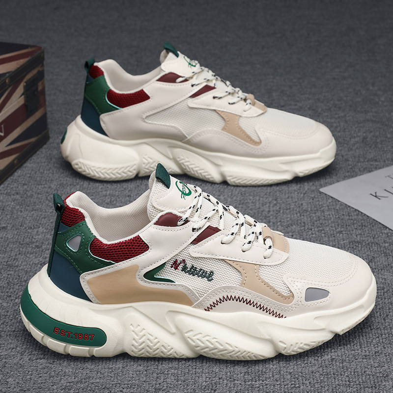 男鞋夏季2024新款青少年运动跑步鞋休闲增高网红爆款老爹潮鞋子男