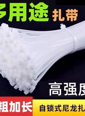 自锁式尼龙扎带 束线带电线捆绑 塑料扎带大量批发生产厂家