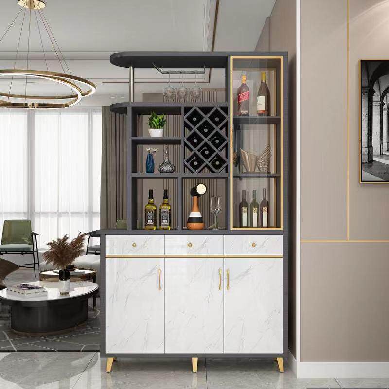 餐边柜酒柜轻奢玄关柜进门客厅隔断柜现代简约门厅柜双面屏风柜
