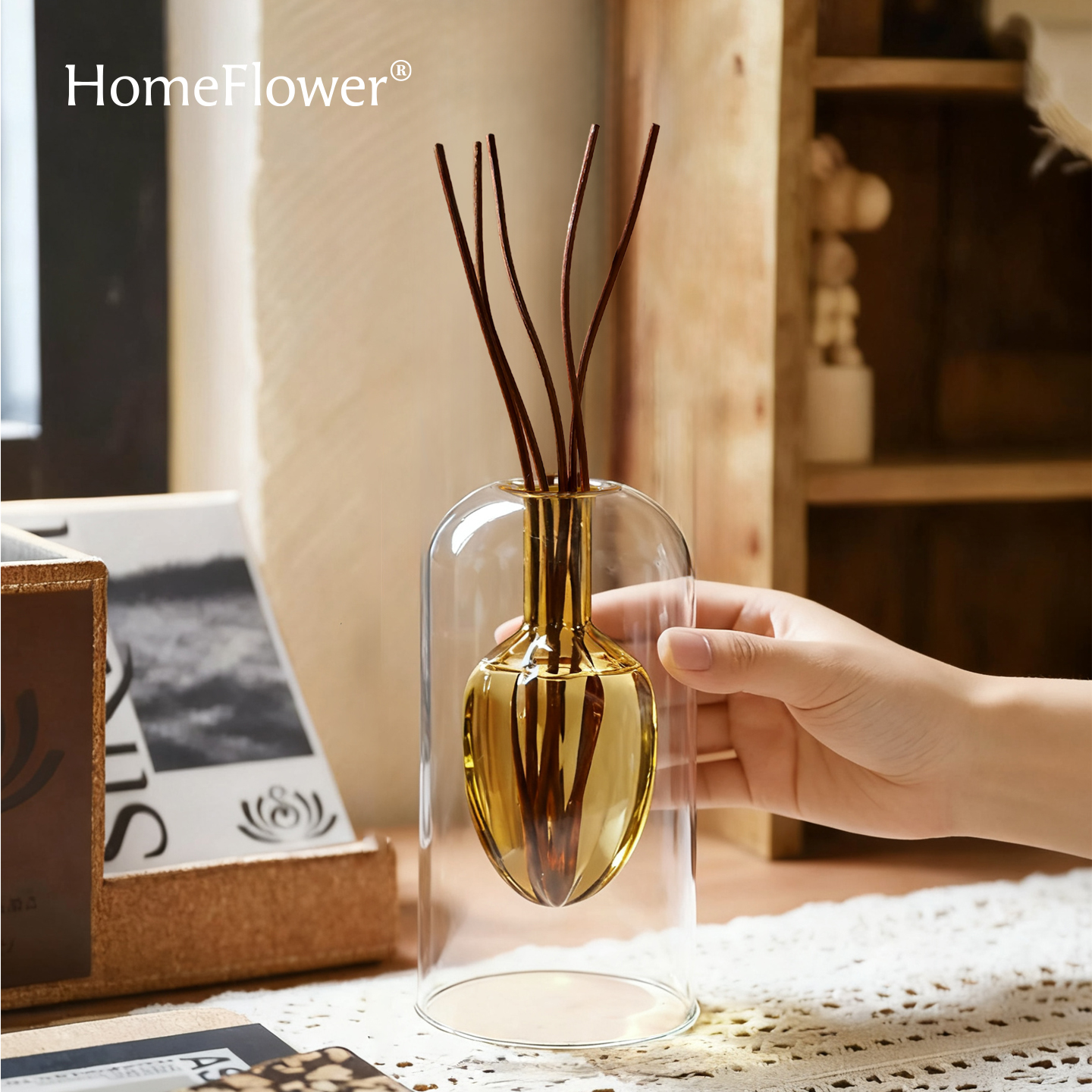 香薰精油瓶家用卧室内桌面扩香器