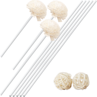 花露水挥发棒香薰棍藤条香水扩香棒干花配件家用室内纤维棒替换芯