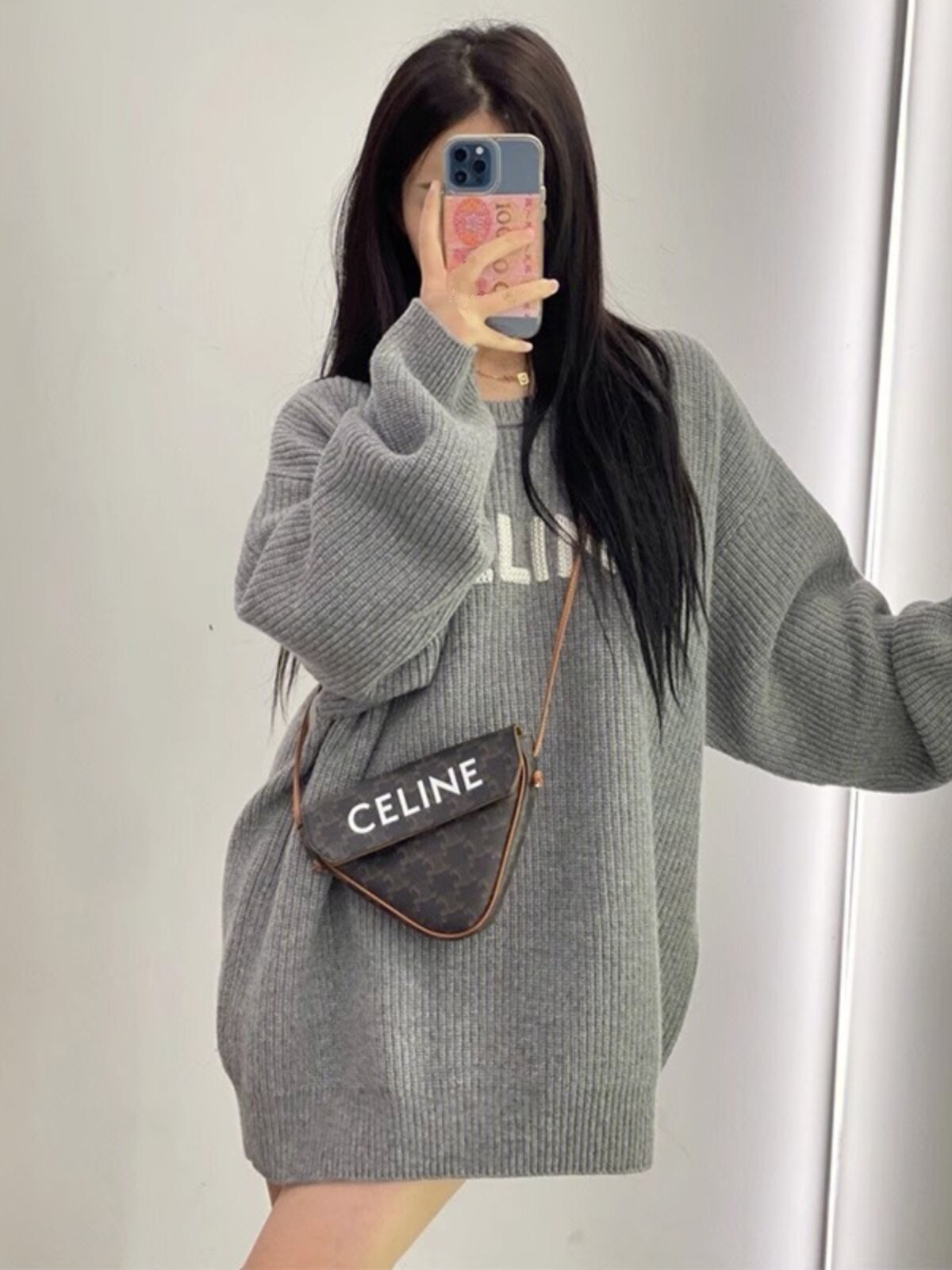 출산 스웨터 봄 가을 2024 여성을 위한 바닥 가을 탑이 있는 새로운 스타일의 느슨한 게으른 스타일 스웨터