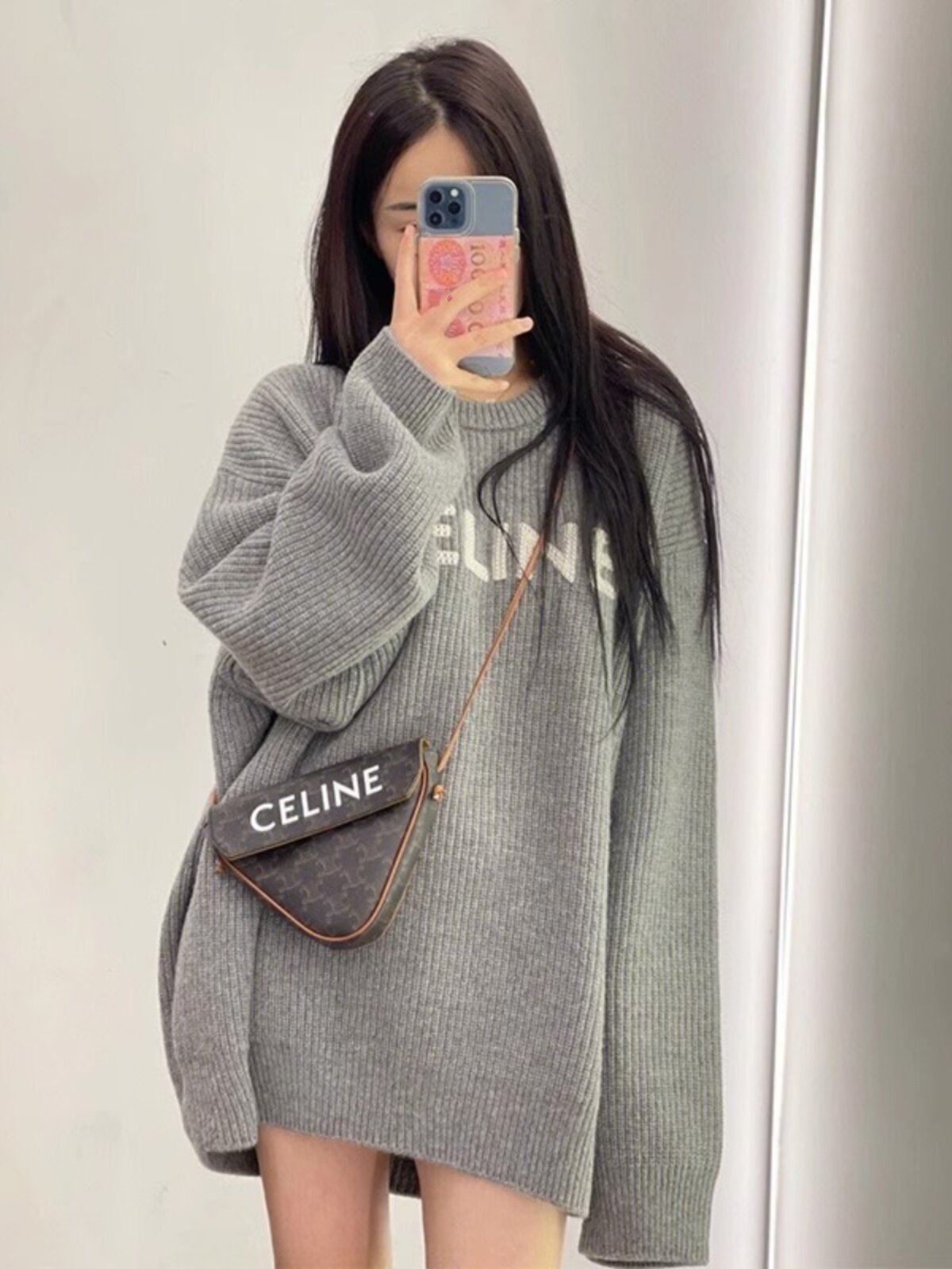 출산 스웨터 봄 가을 2024 여성을 위한 바닥 가을 탑이 있는 새로운 스타일의 느슨한 게으른 스타일 스웨터