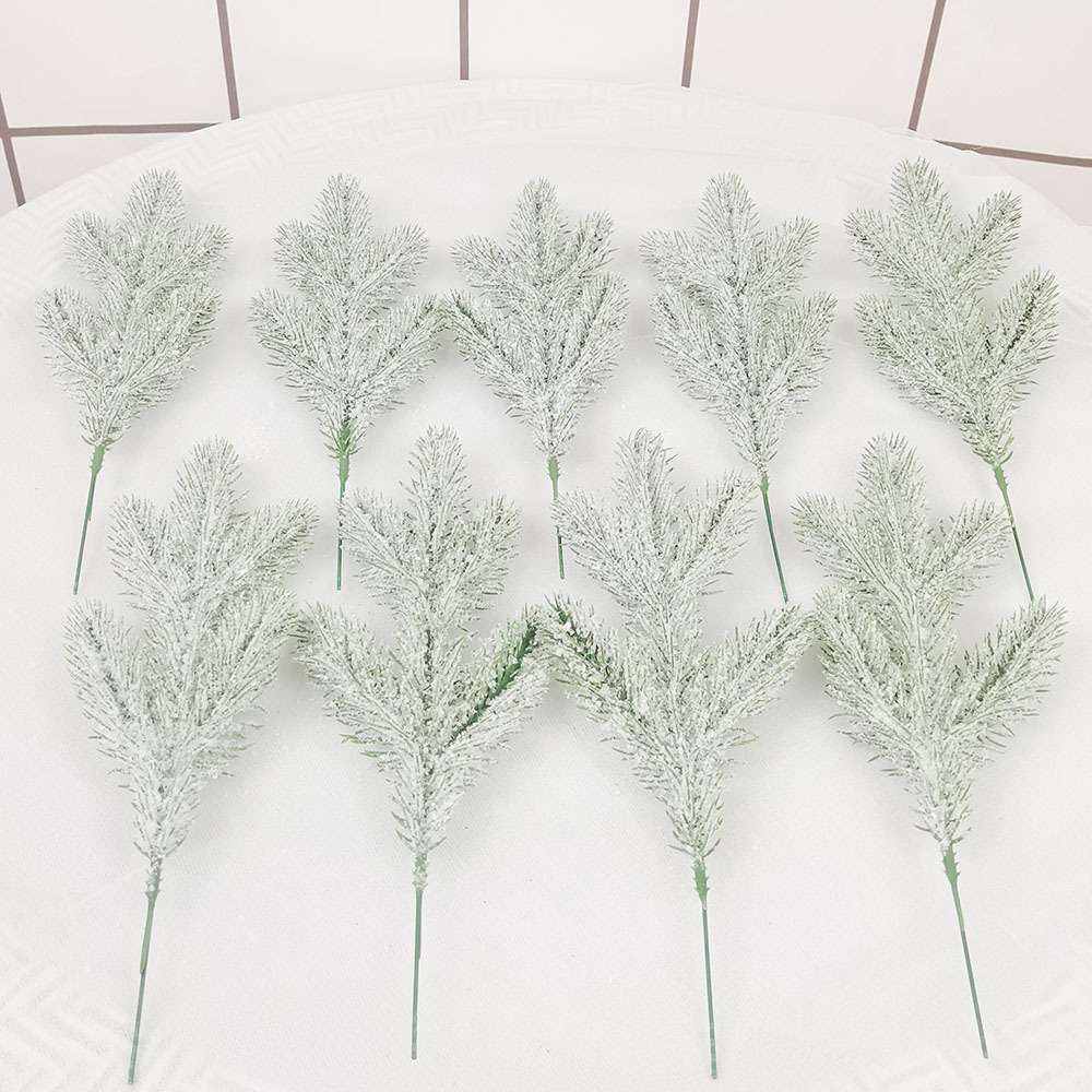新款仿真植物雪松五叉松针圣诞树配件仿真立体松树针厂家现货