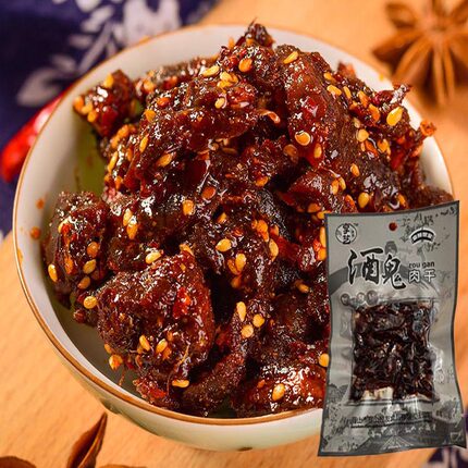 四川特产享艺麻辣酒鬼肉干50g*10包猪牛肉干肉脯熟食辣条零食小吃