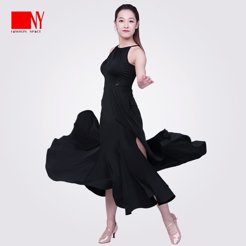 NY纳艺舞服摩登舞女裙丁舞练功服