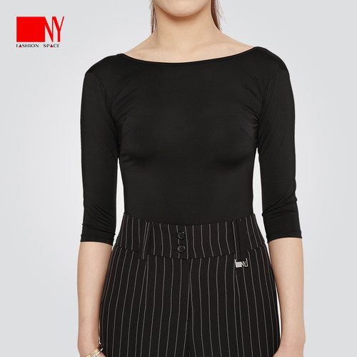 ny纳艺摩登舞服豹纹女比赛服